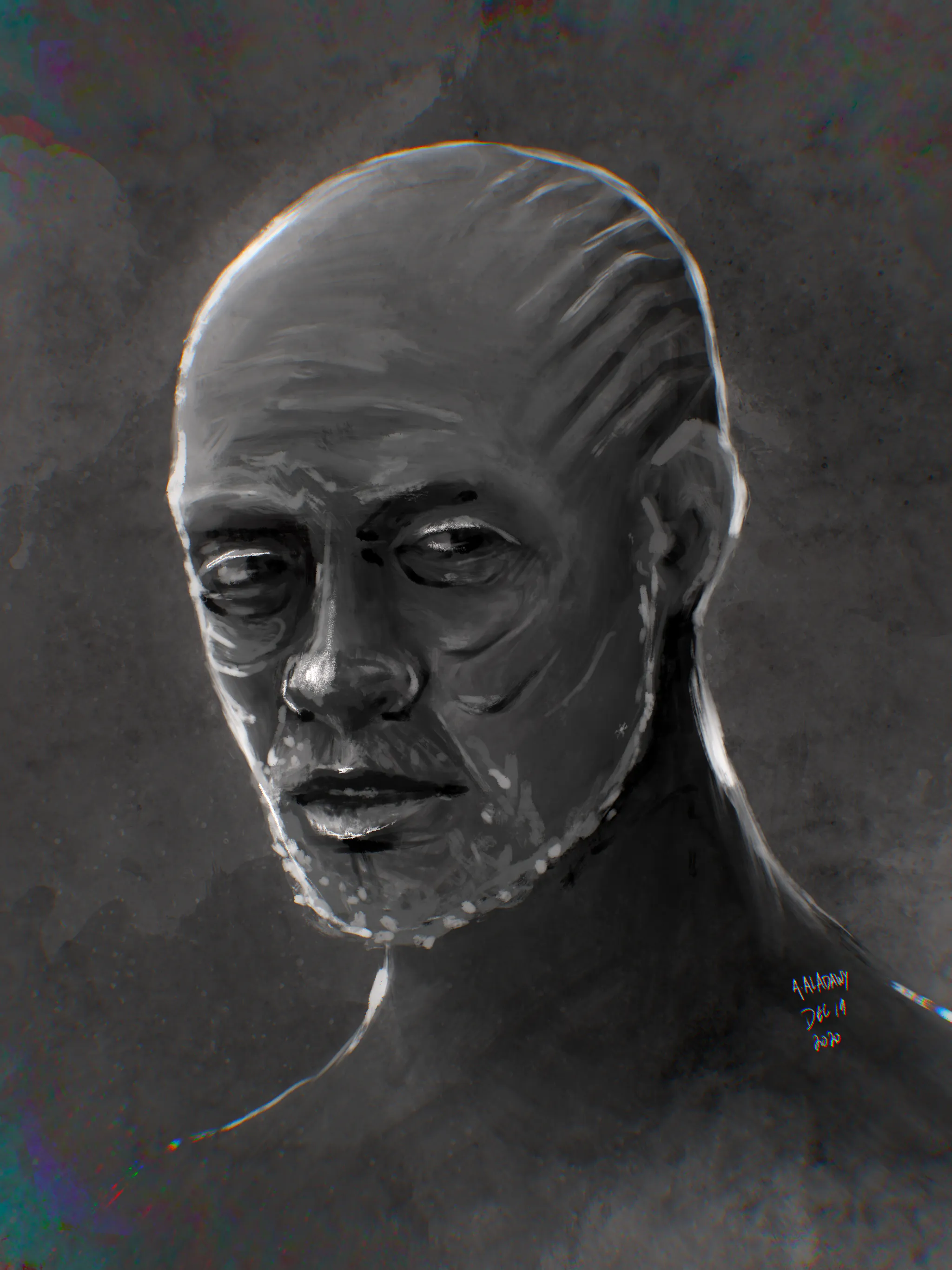 Grey portrait