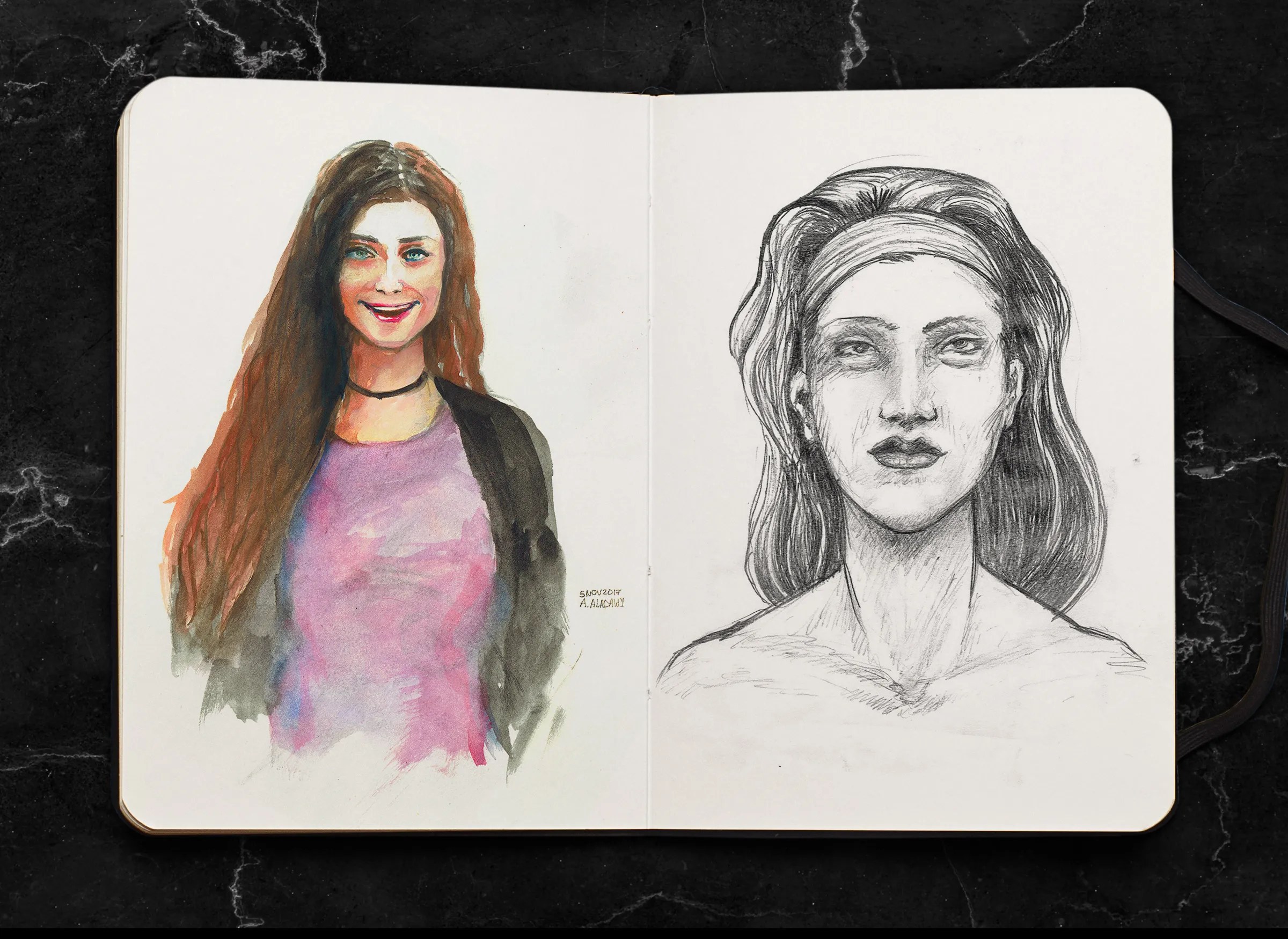 Sketchbook: portraits