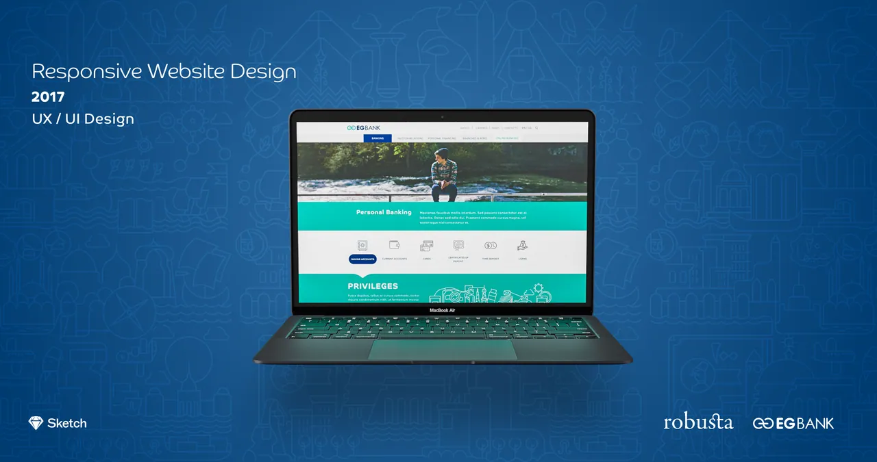 Responsive Web Design - EGBank, image 1