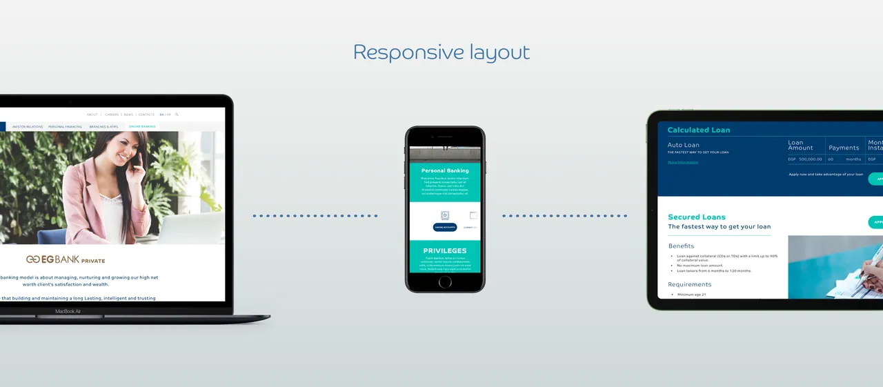 Responsive Web Design - EGBank, image 3