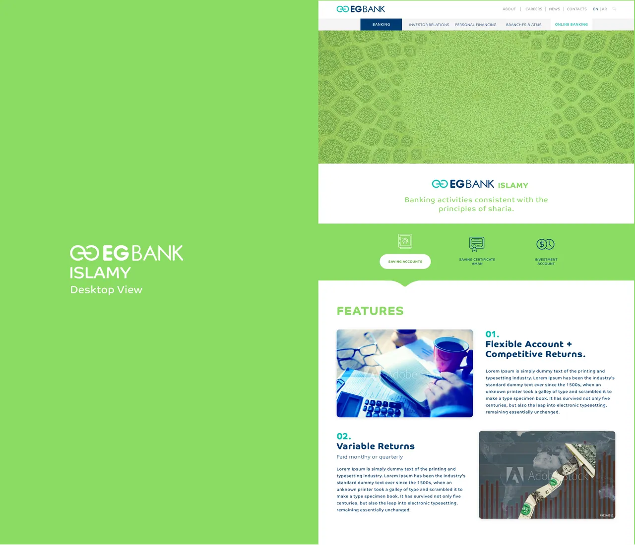Responsive Web Design - EGBank, image 7
