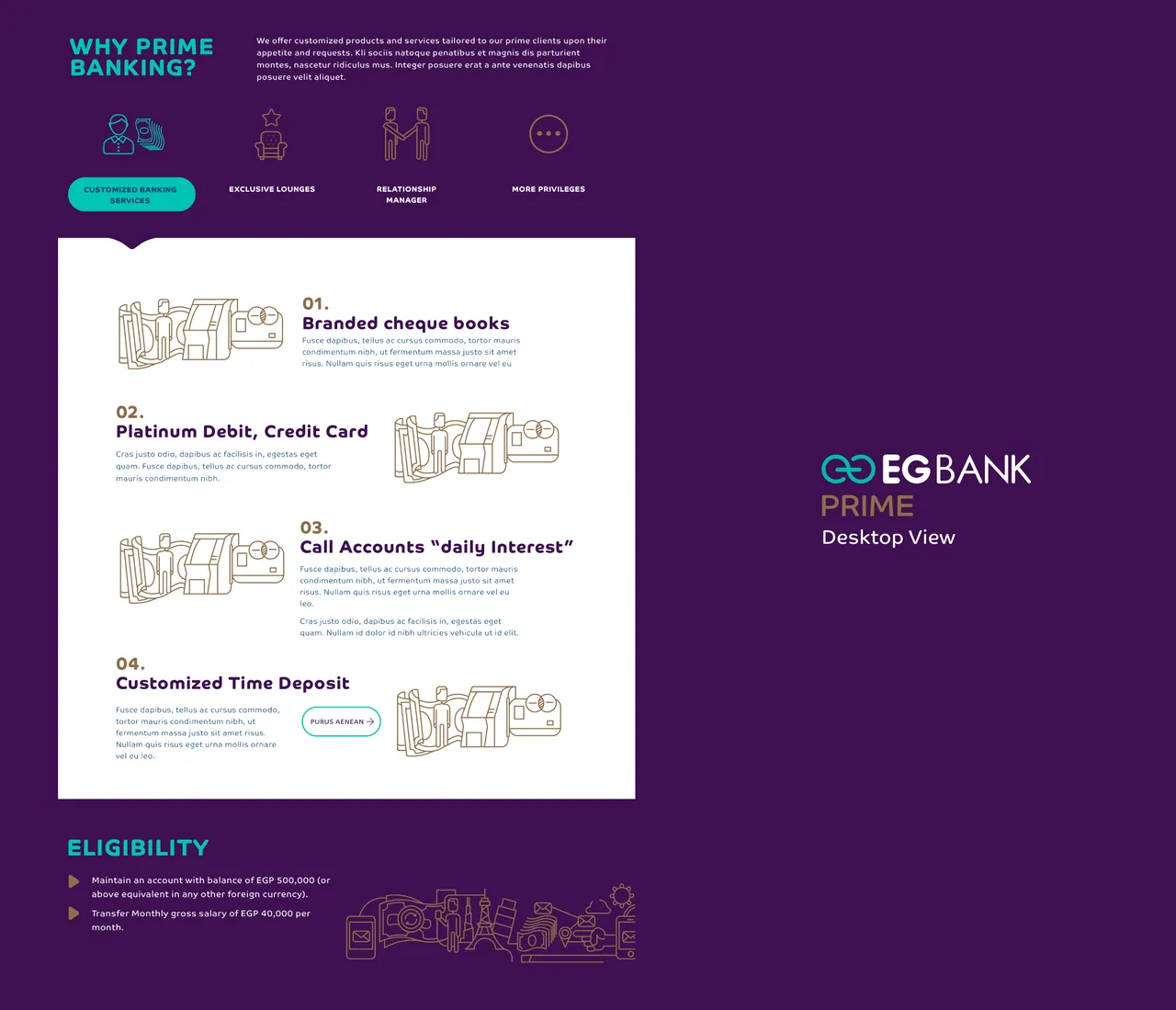 Responsive Web Design - EGBank, image 6