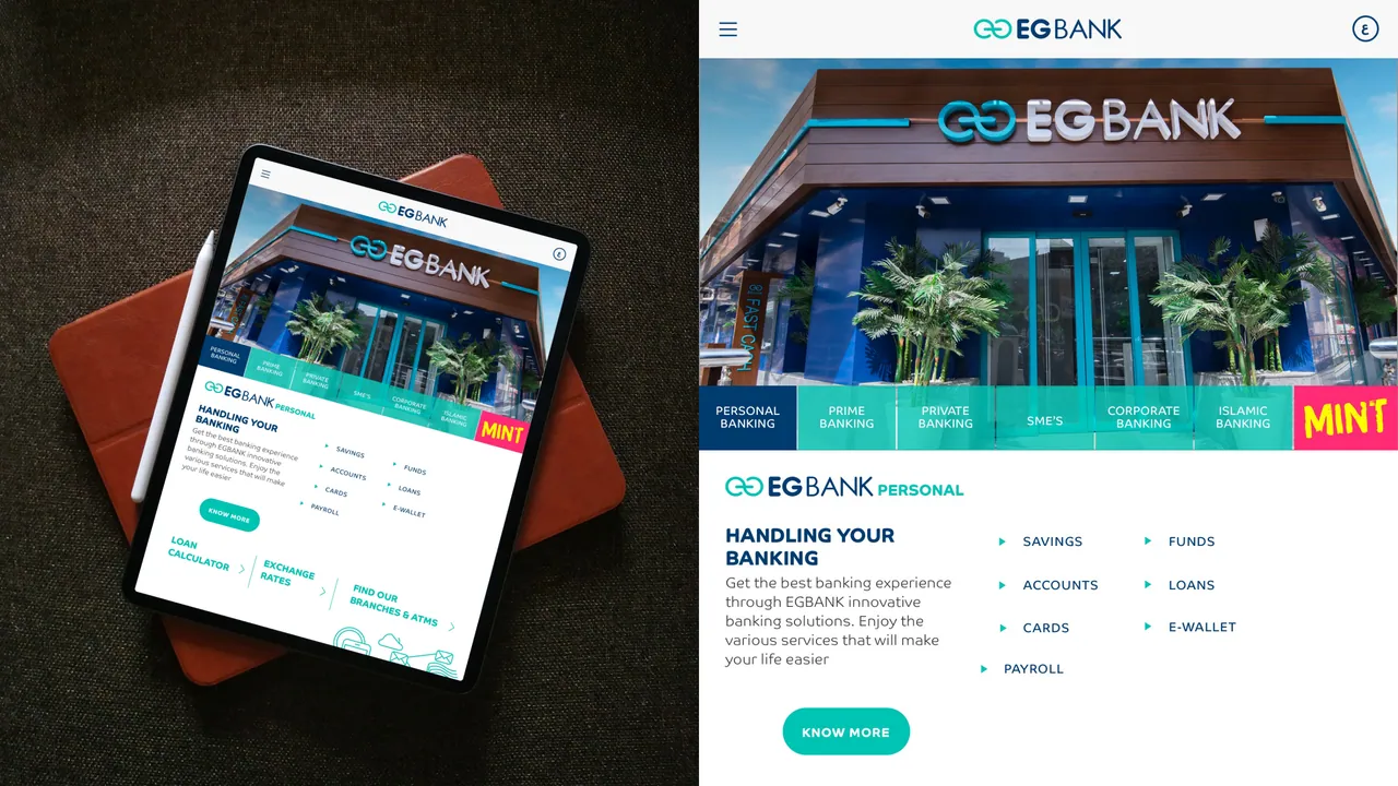 Responsive Web Design - EGBank, image 8
